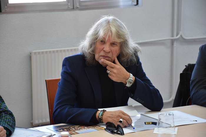 José Mercé en una reunión del jurado de los premios FSG
